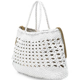 Borsa a mano Santa Cano in bianco Dragon Diffusion - donna 