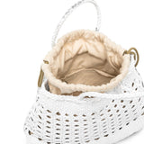 Borsa a mano Santa Cano in bianco Dragon Diffusion - donna 
