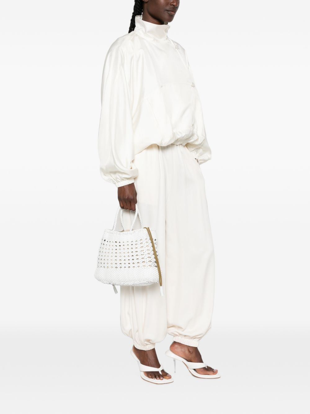 Borsa a mano Santa Cano in bianco Dragon Diffusion - donna 