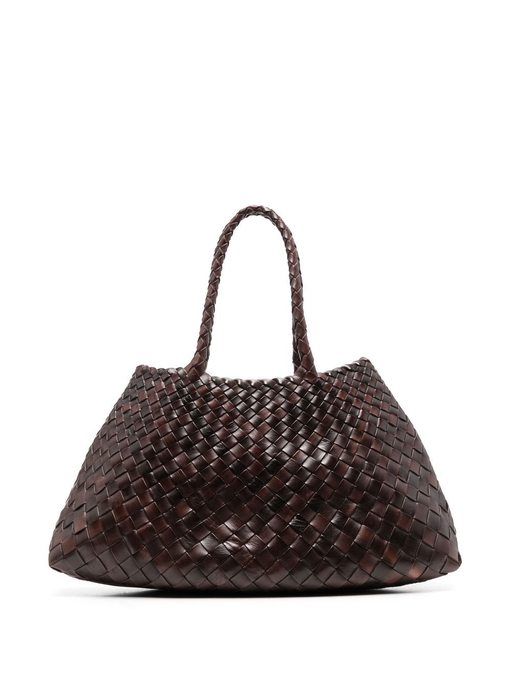 Borsa tote Santa Croce in marrone scuro Dragon Diffusion - donna 