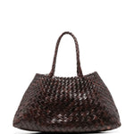 Borsa tote Santa Croce in marrone scuro Dragon Diffusion - donna 