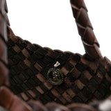 Borsa tote Santa Croce in marrone scuro Dragon Diffusion - donna 
