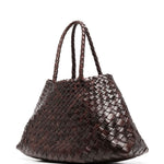 Borsa tote Santa Croce in marrone scuro Dragon Diffusion - donna 