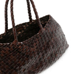 Borsa tote Santa Croce in marrone scuro Dragon Diffusion - donna 