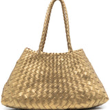 Borsa tote Santa Croce dorata Dragon Diffusion - donna 