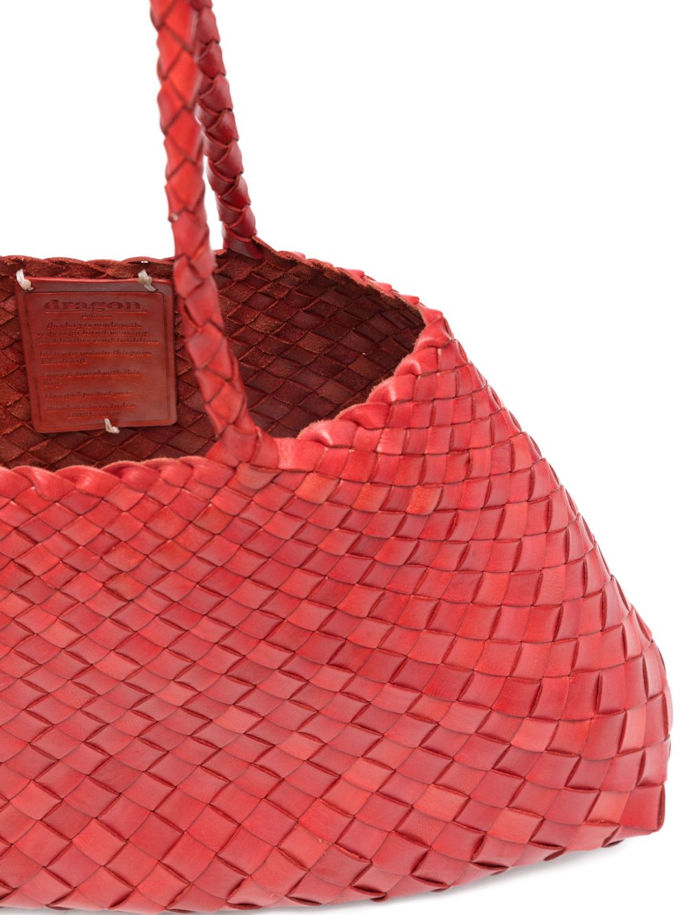 Borsa tote Santa Croce in rosso Dragon Diffusion - donna 