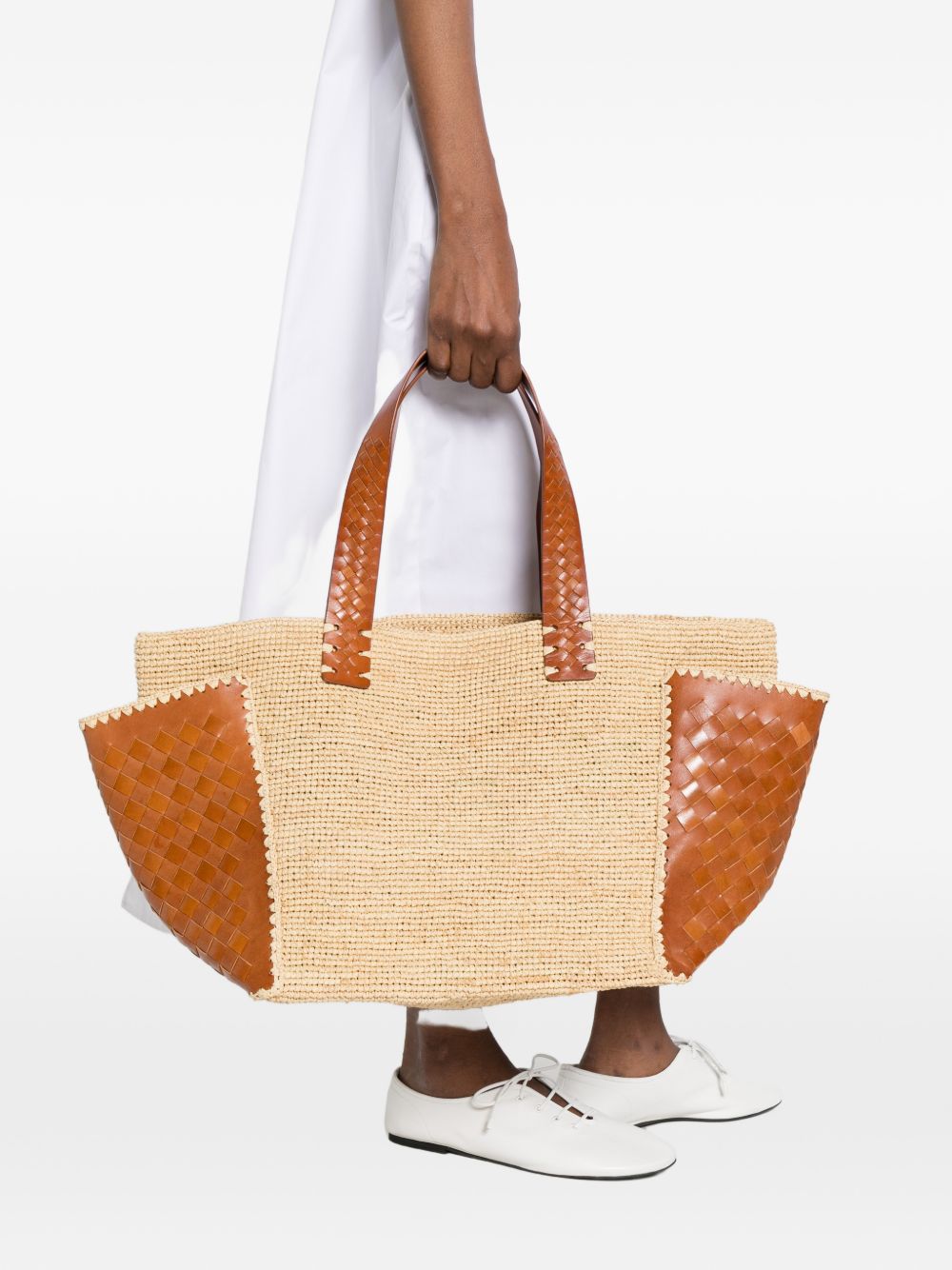 Borsa tote chloe in beige DRAGON DIFFUSION x Sovani - donna 