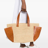 Borsa tote chloe in beige DRAGON DIFFUSION x Sovani - donna 