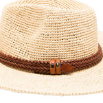 Cappello in paglia in beige Dragon diffusion x sovani - donna 