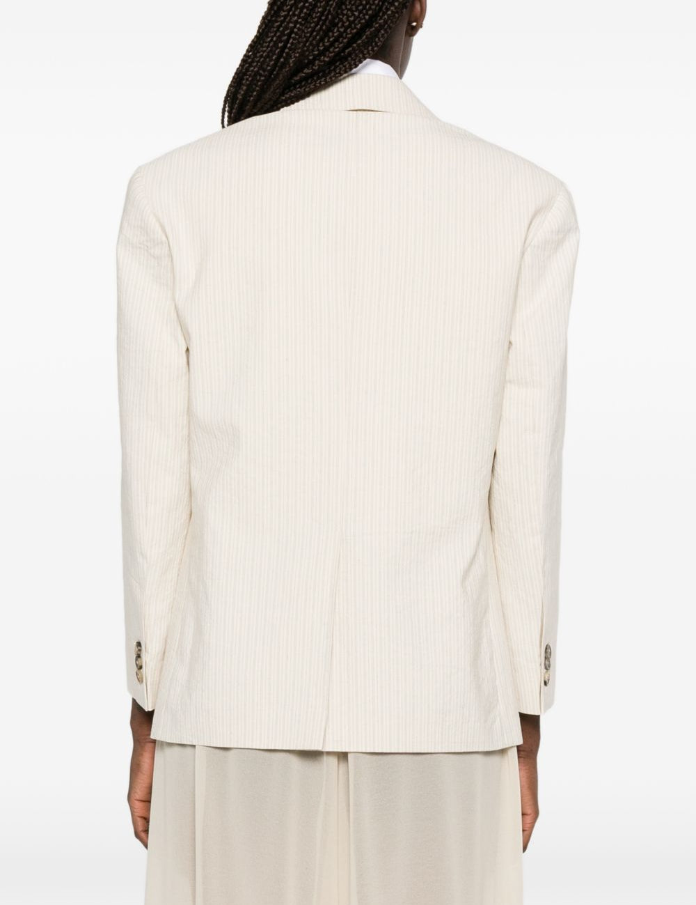 Giacca monopetto con ricami floreali birdy in beige Dries van noten - donna 