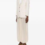 Giacca monopetto con ricami floreali birdy in beige Dries van noten - donna 