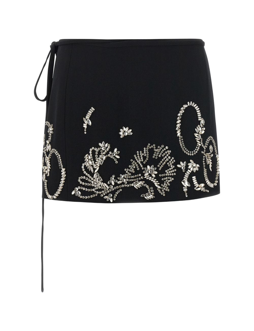 Gonna mini con cristalli gabrina in nero Dries van noten - donna 