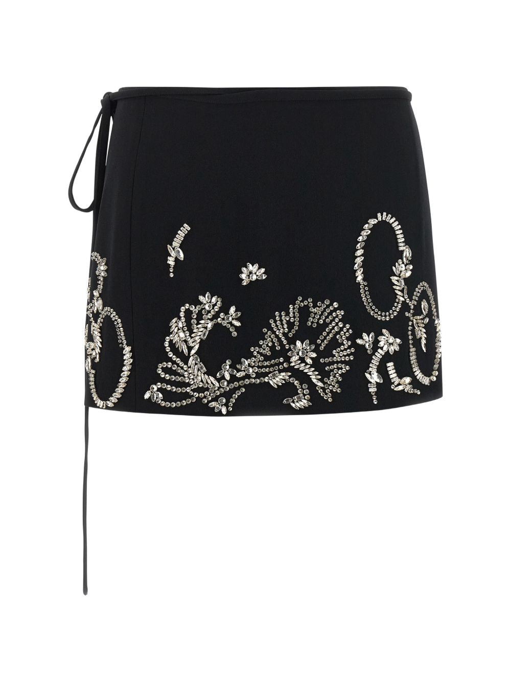 Gonna mini con cristalli gabrina in nero Dries van noten - donna 