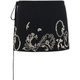Gonna mini con cristalli gabrina in nero Dries van noten - donna 