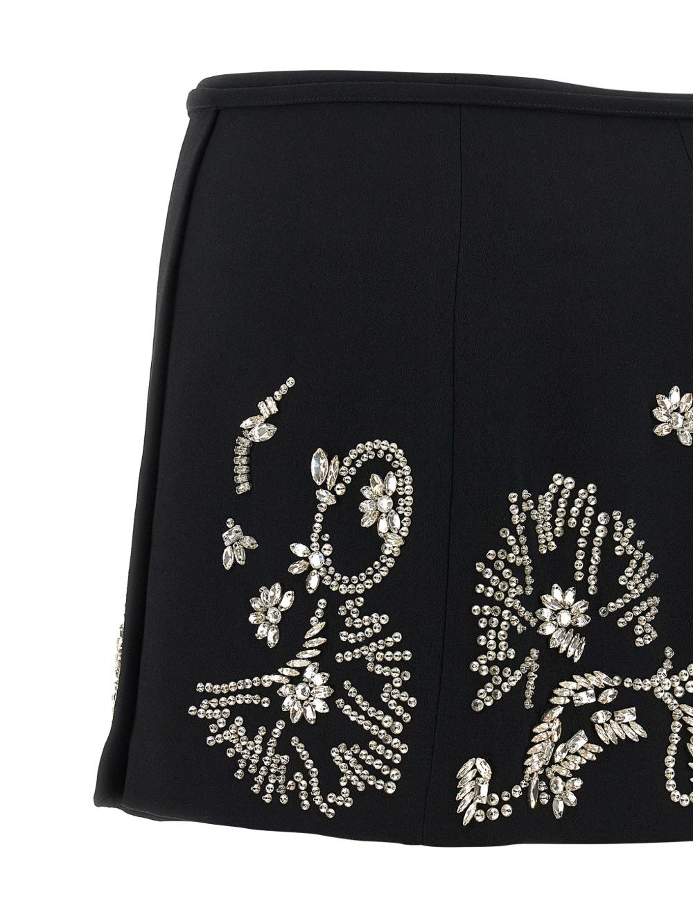 Gonna mini con cristalli gabrina in nero Dries van noten - donna 