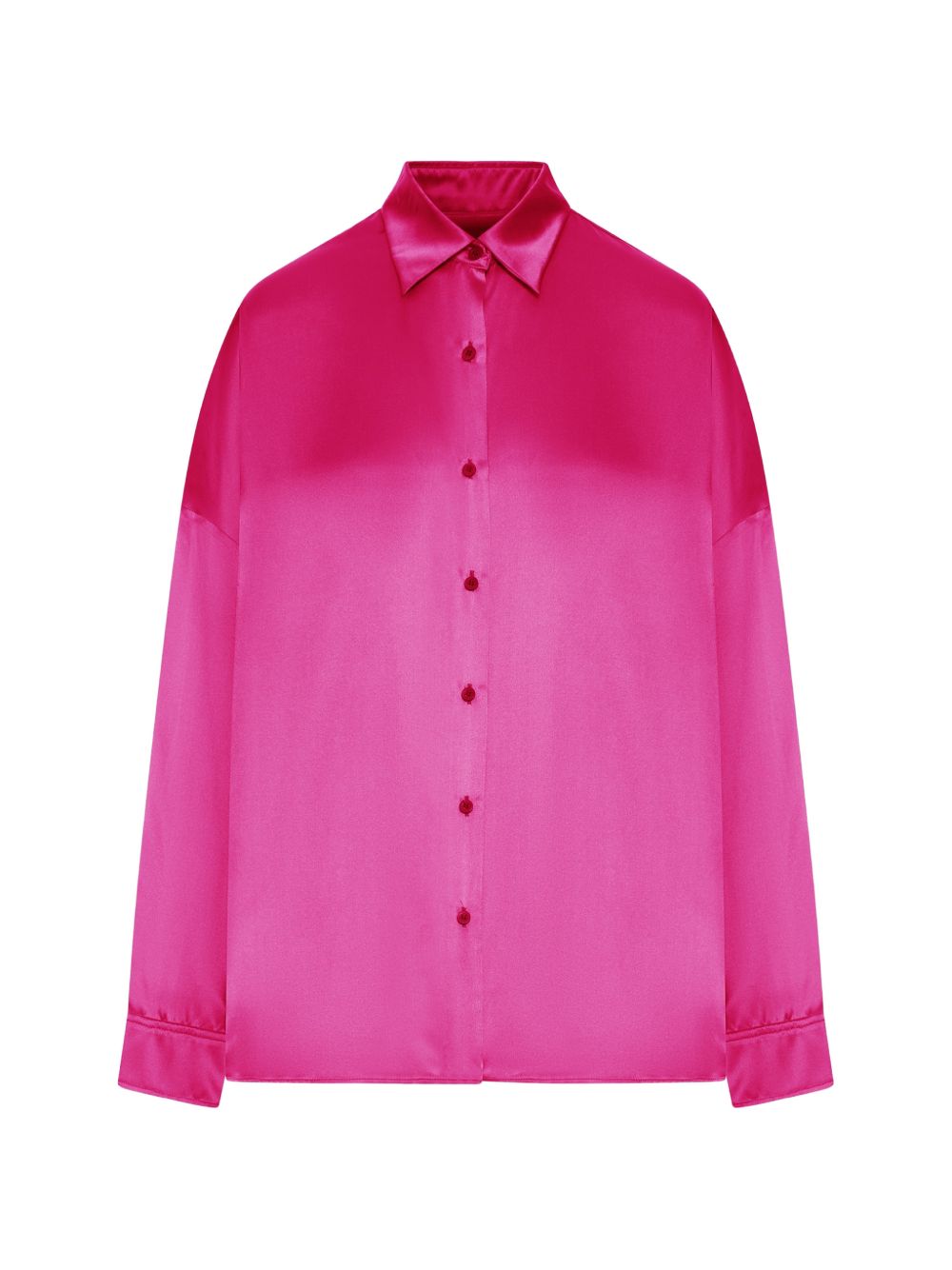 Camicia casia con finitura satinata in rosa Dries van noten - donna 