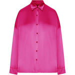 Camicia casia con finitura satinata in rosa Dries van noten - donna 