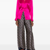 Camicia chowy con finitura satinata in rosa Dries van noten - donna 
