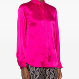 Camicia chowy con finitura satinata in rosa Dries van noten - donna 