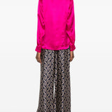 Camicia chowy con finitura satinata in rosa Dries van noten - donna 