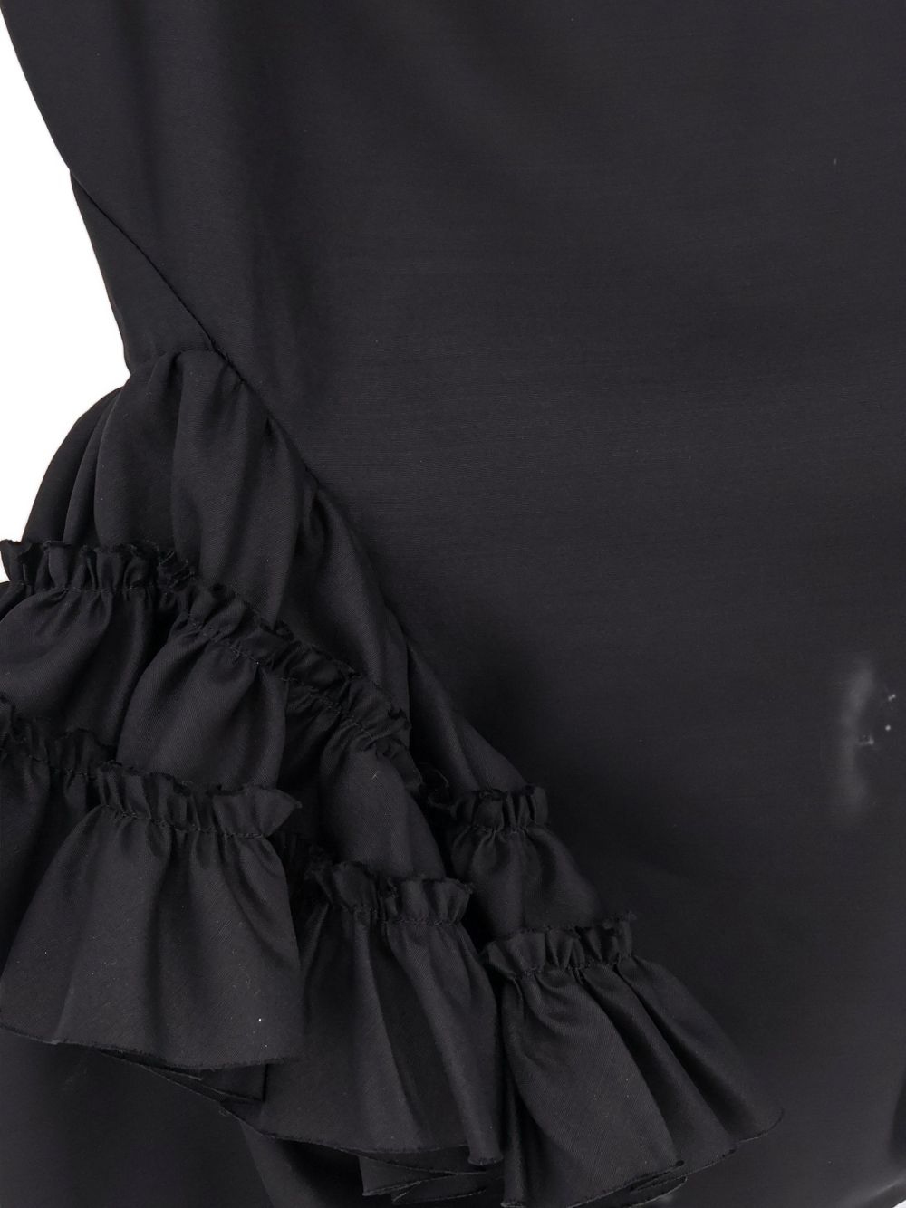 Top con volant in nero Dries van noten - donna 