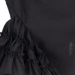 Top con volant in nero Dries van noten - donna 