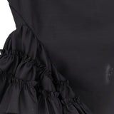Top con volant in nero Dries van noten - donna 