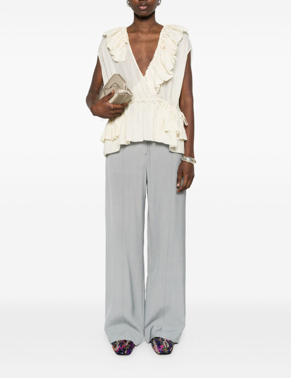 Top cally in avorio dries van noten - donna 