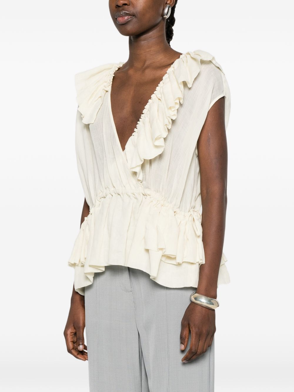 Top cally in avorio dries van noten - donna 