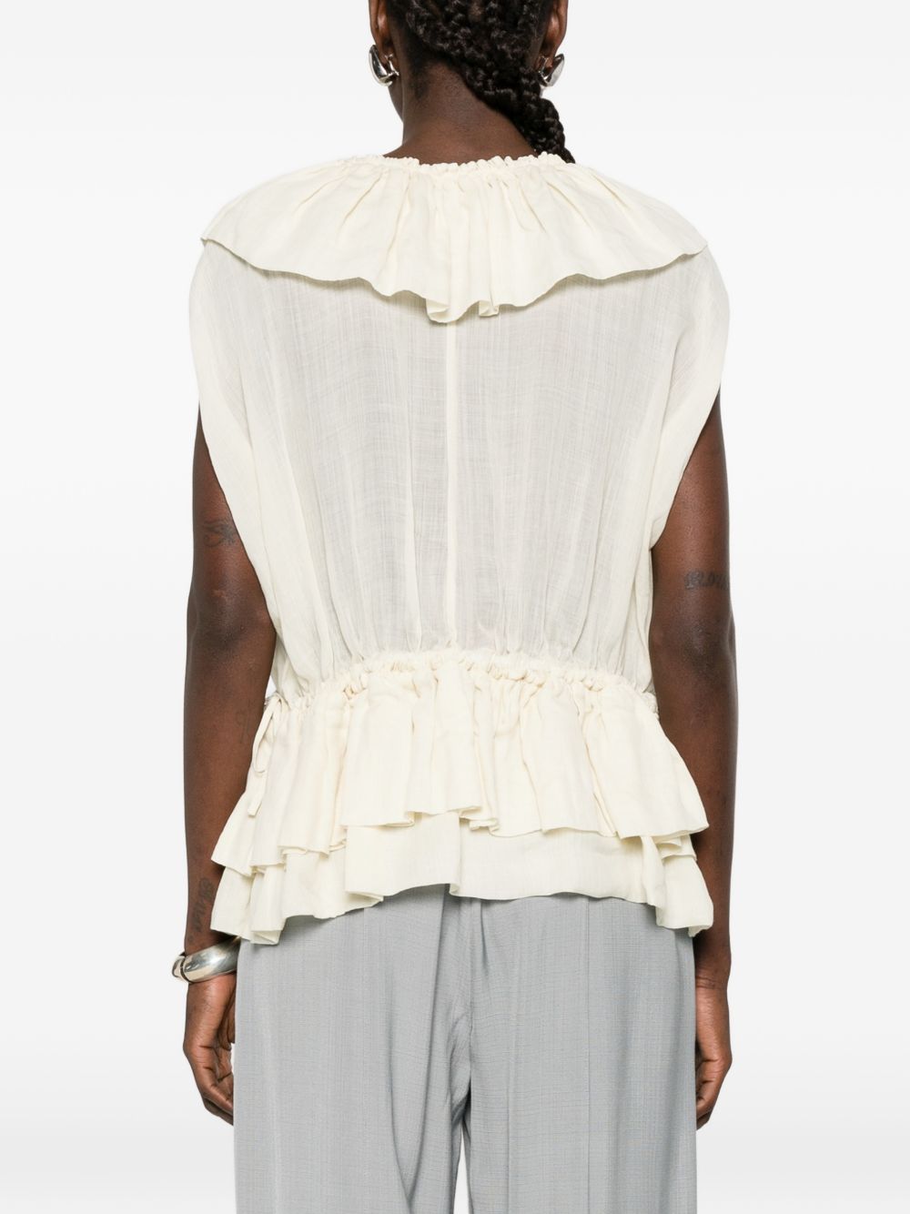 Top cally in avorio dries van noten - donna 