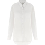 Camicia di cotone a maniche lunghe cheers in bianco Dries van noten - donna 