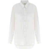 Camicia di cotone a maniche lunghe cheers in bianco Dries van noten - donna 