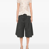 Top in seta Chuchu plissettato in rosa cipria Dries van noten - donna 