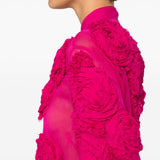 Camicia Chowsa con ricami floreali in rosa Dries van noten - donna 