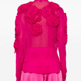 Camicia Chowsa con ricami floreali in rosa Dries van noten - donna 