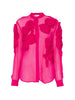 Chowsa shirt with floral embroidery in pink Dries van Noten - women