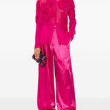 Camicia Chowsa con ricami floreali in rosa Dries van noten - donna 