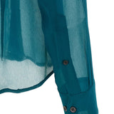 Camicia Chowsa con ricami floreali in verde Dries van noten - donna 