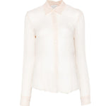 Camicia semi-trasparente cloudy in avorio Dries van noten - donna 