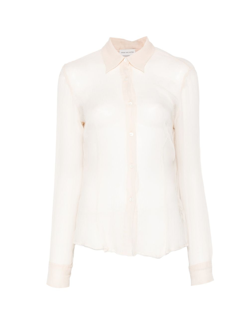 Camicia semi-trasparente cloudy in avorio Dries van noten - donna 