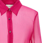 Camicia semi-trasparente cloudy in rosa  Dries van noten - donna 