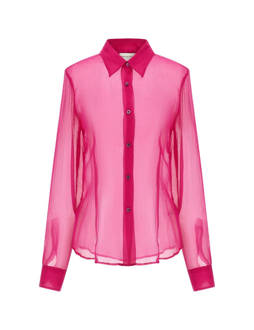 Camicia semi-trasparente cloudy in rosa  Dries van noten - donna 