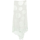 Gonna asimmetrica a pois susya in verde Dries van noten - donna 