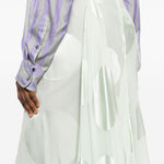 Gonna asimmetrica a pois susya in verde Dries van noten - donna 