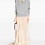 Gonna lunga asmmetrica in tulle sunia in beige Dries van noten - donna 