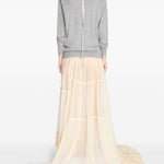 Gonna lunga asmmetrica in tulle sunia in beige Dries van noten - donna 