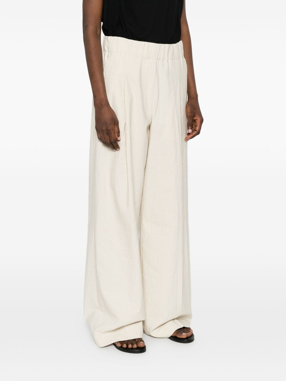 Pantaloni a gamba ampia  in beige Dries van noten - donna 