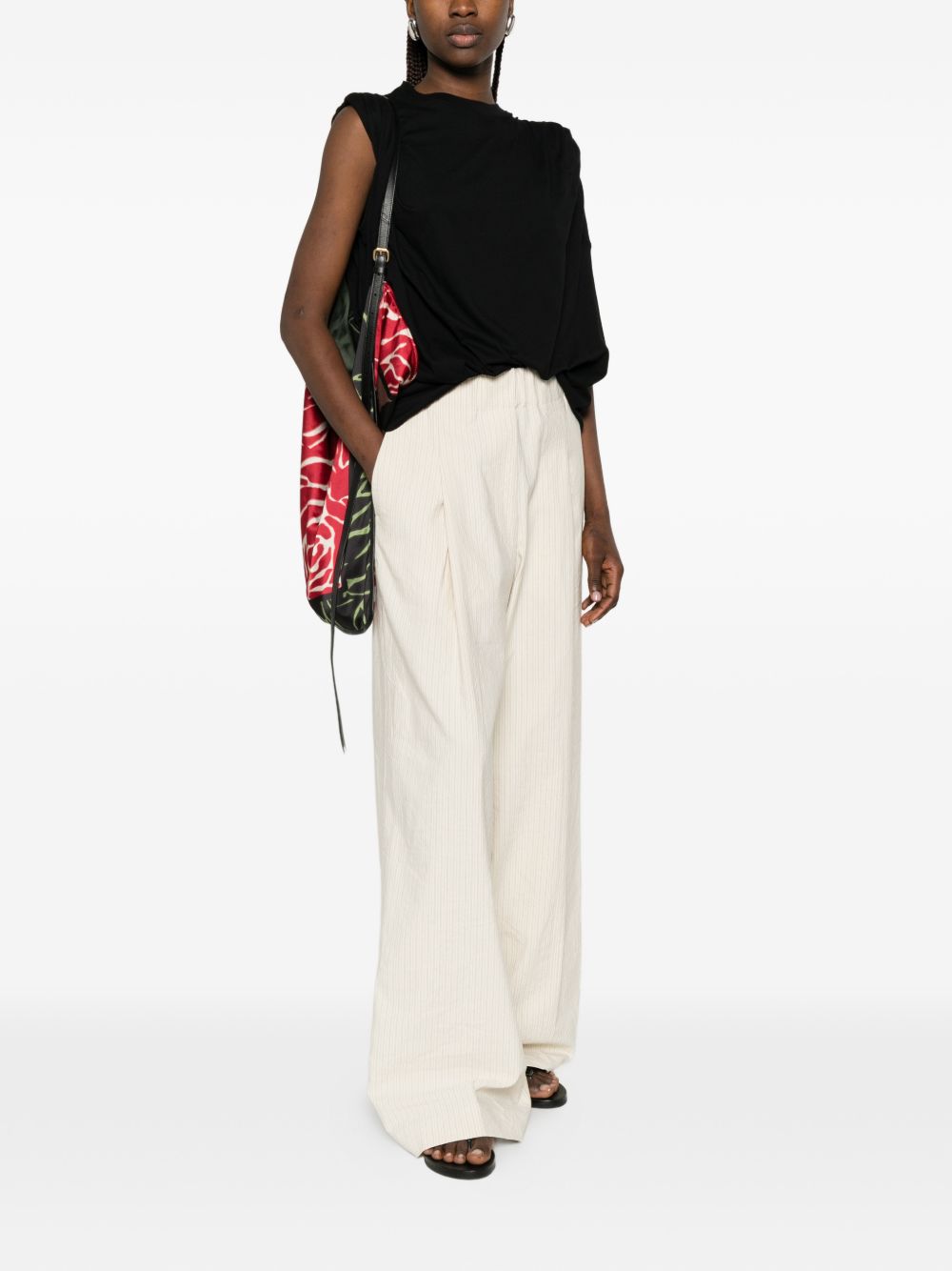 Pantaloni a gamba ampia  in beige Dries van noten - donna 