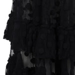 Abito midi con balze a pois Dally in nero Dries van noten - donna 