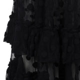 Abito midi con balze a pois Dally in nero Dries van noten - donna 